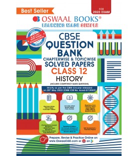 Oswaal CBSE Question Bank Class 12 History Chapter Wise and Topic Wise | Latest Edition
